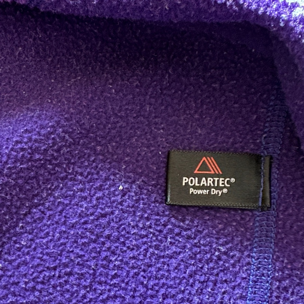 Patagonia Polartec Fleece Quarter Zip Women’s M Purple Pullover - Picture 11 of 11